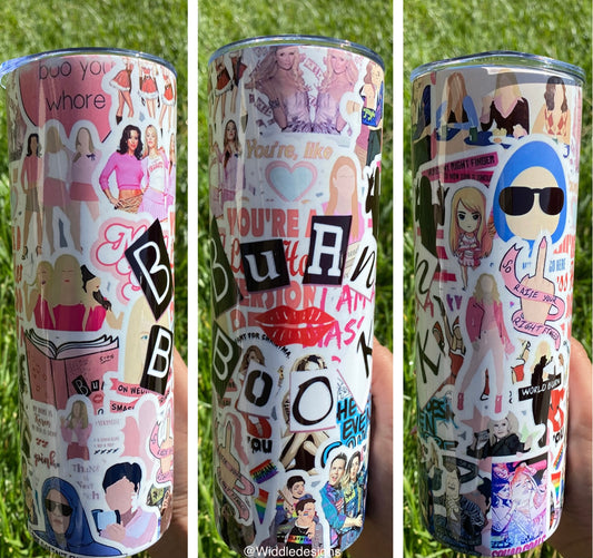 Burn book mean girls custom 20oz personalized tumbler