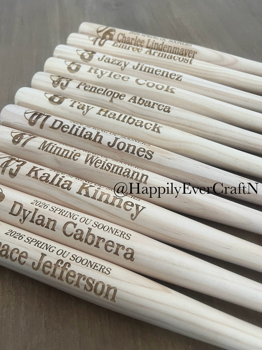 Custom Engraved Baseball/Softball Bat